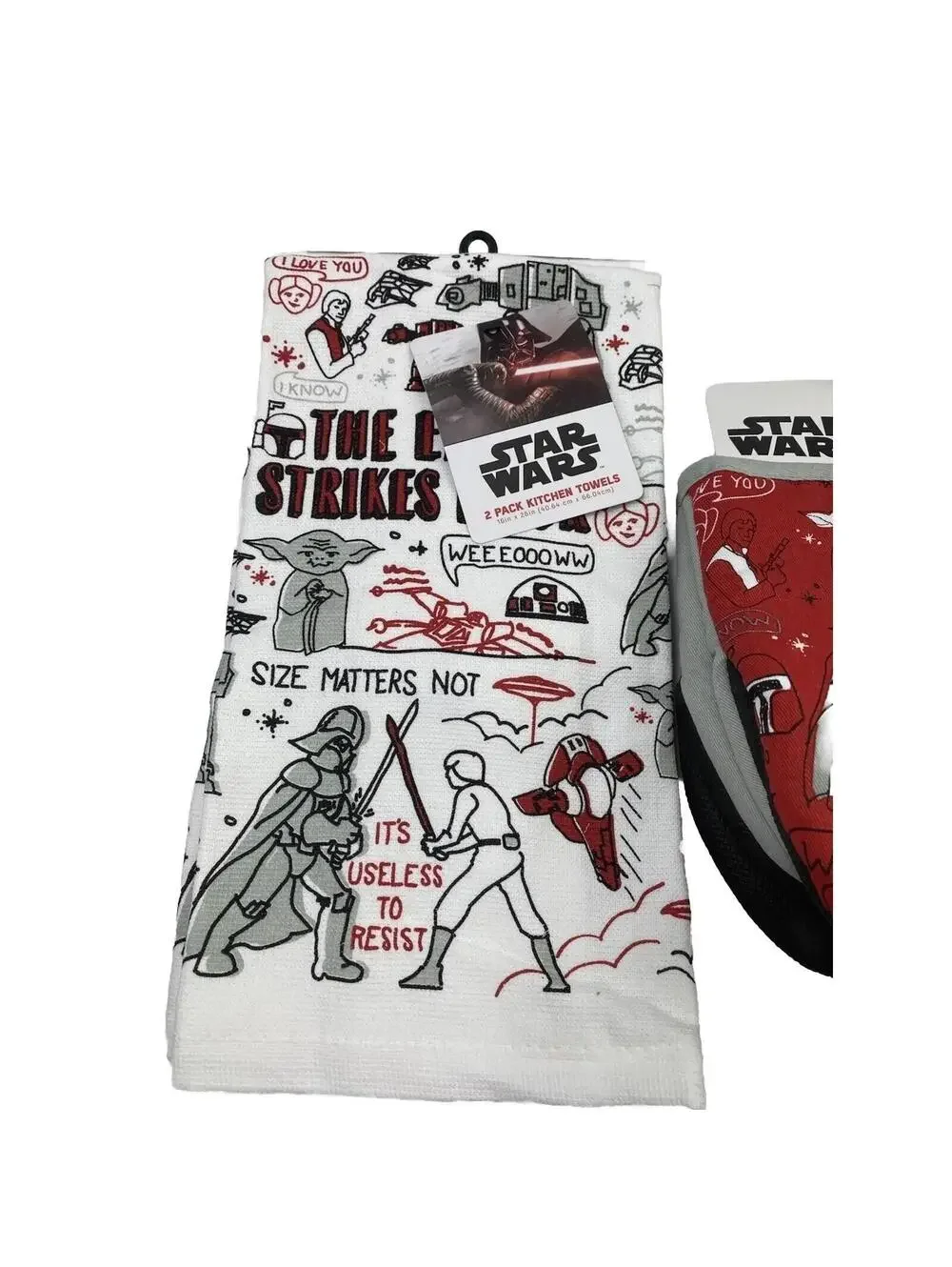 Star Wars Kitchen Towels Oven Mitts Set Mandalorian Darth Vader Gift Brand New